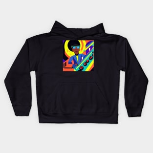 Image Inspired by Herbie Hancock Playing a Keyboard in Outta Space. Kids Hoodie